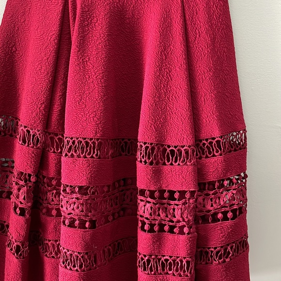 Maroon A Line dress - Picture 5 of 5